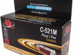 Мастилница UPRINT CLI521  CANON, С чип, Magenta