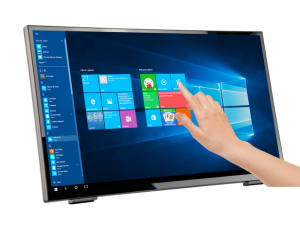 Тъч монитор HANNSPREE HT248PPB, LED, 23.8 inch, Wide, Full HD, D-Sub, HDMI, DP, Черен