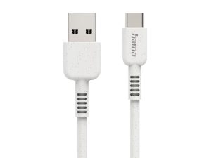 Кабел за зареждане HAMA "Eco", USB-A - USB-C, 1 м, 187281