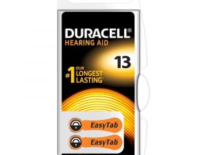 Батерия цинково въздушна DURACELL ZA13 6 бр. бутонни за слухов апарат в блистер