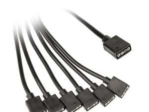 Кабел 1-6 сплтиер Kolink ARGB, 3 Pin 5V, 30 cm