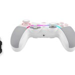 Геймърски контролер A4tech Bloody GPW70, Жичен и безжичен, RGB, Бял