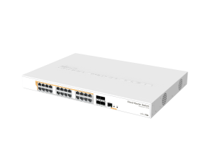 Суич Mikrotik CRS328-24P-4S-RM, 24xGigabit LAN, L2/L3, 4xSFP+ cages