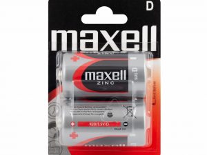 Цинк манганова батерия MAXELL R20 /2 бр. в блистер/ 1.5V