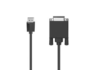 HAMA Кабел DisplayPort мъжко - DVI мъжко, Ultra-HD 4K, 1.50 m, Черен