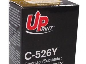 Мастилница UPRINT CLI526 CANON, С чип, Yellow