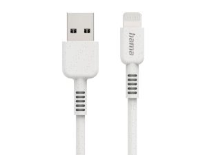 Кабел за зареждане HAMA "Eco", USB-A - Lightning, 1 м, 187283