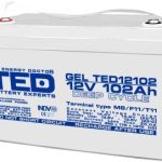 Оловна гелова батерия TED ELECTRIC, 12V, 102Ah, 330/ 173/ 220 mm AGM