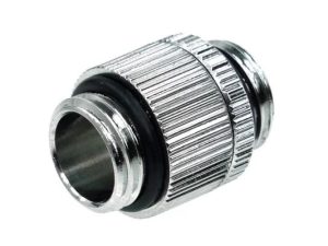 Адаптер Alphacool HF, Двоен нипел, G1/4 - G1/4, Въртящ се, Сребрист