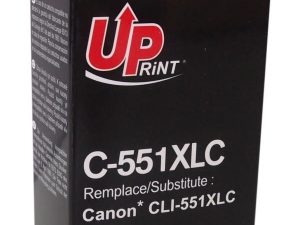 Мастилница UPRINT CLI-551XL CANON, С чип, Cyan