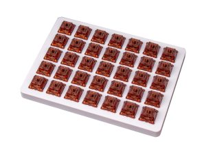 Суичове за механична клавиатура Keychron Gateron Phantom Brown Switch, Комплект 35 броя