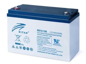 Оловна гелова батерия RITAR (DG12-100), 12V, 100Ah, F12/M8, За соларни системи