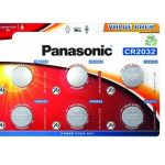 Бутонна батерия литиева PANASONIC CR2032, 3V, 6 бр. в блистер /цена за 6 бр./
