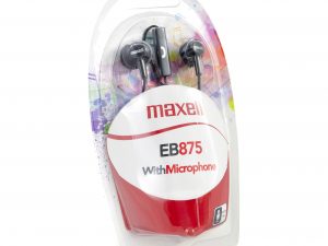 Слушалки с микрофон MAXELL EB-875 Ear BUDS тапи черни