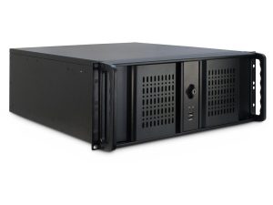 Кутия InterTech 4U-4098-S, 4U, 19", Чернa