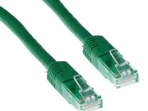 Мрежов пач кабел ACT U/UTP, CAT 6, RJ-45 - RJ-45, 5.0 m, Медни проводници, Зелен, Булк опаковка