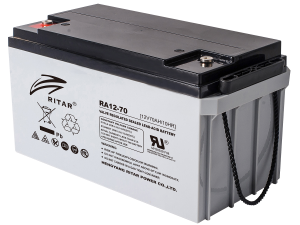 Оловна батерия RITAR, (RA12-70) AGM, 12V, 70 Ah, 350 /167 /182 mm, Терминал F11(M6)