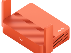 Безжичен рутер CUDY Travel TR1200, AC1200, 2 x 10/100 Mbps, USB3.0, червен