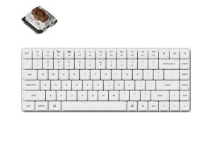 Геймърска механична клавиатура Keychron K3 Pro White QMK/VIA - Brown Brown