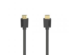 Кабел HAMA High-Speed, HDMI мъжко - HDMI мъжко, 4K, 18GB/s, Ethernet, 5 м, Позл. конектори, Черен