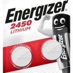 Бутонна батерия литиева  CR2450 3V 2 бр. в блистер / цена за 2 бр./ ENERGIZER