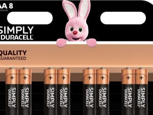 Алкална батерия LR6 AA  8pk блистер SIMPLY MN1500   DURACELL