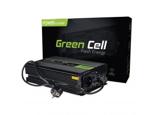 Инвертор UPS GREEN CELL, 12V, 300W/600W, Pure Sine Wave
