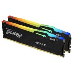 Памет Kingston FURY Beast Black RGB 64GB(2x32GB) DDR5 5600MHz KF556C40BBAK2-64