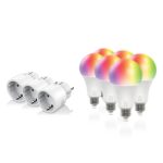 Смарт комплект DELTACO SH-KIT03, 3 x мини контакти, 6 x LED крушки