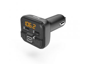 FM Трансмитер HAMA AUX-IN, USB-IN, MP3, Черен, 14163