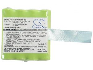 Батерия за радиостанция CS-UBP380TW UNIDEN BP-40 BP-38 BP-39 4,8V 600mA Cameron Sino