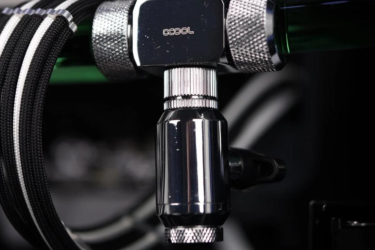 Сферичен кран Alphacool, Вътрешна резба G1/4, Хром - Image 5