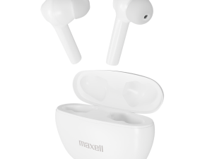 Блутут слушалки MAXELL Dynamic, Докинг кутийка, True Wireless, Бяли