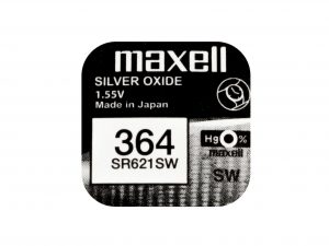 Бутонна батерия сребърна MAXELL SR621SW /364/AG1/