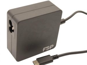 Универсално захранване(зарядно) за лаптоп FSP NB 65W, USB Type-C, Черен