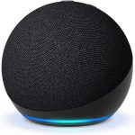 Преносима смарт тонколона Amazon Echo Dot 5, Гласов асистент, Alexa, Черна