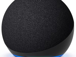 Преносима смарт тонколона Amazon Echo Dot 5, Гласов асистент, Alexa, Черна
