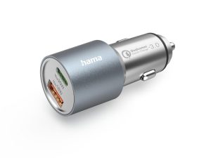 HAMA Бързо зарядно за кола, 1x USB-C PD, 1x USB-A QC, 38 W, 201639