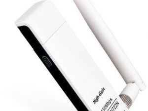 Безжичен адаптер TP LINK TL-WN722N, USB, 2T2R, 2.4Ghz, 802.11n/g/b