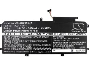 Батерия за лаптоп  C31N1411, Asus ZenBook UX305C, UX305CA, UX305F, UX305FA, 11.4V, 3800 mAh CAMERON SINO