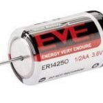 Литиево тионилхлоридна  батерия EVE 3.6 V  1/2AA ER14250 /AX/ с накрайници жички  EVE BATTERY