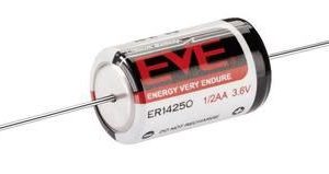 Литиево тионилхлоридна  батерия EVE 3.6 V  1/2AA ER14250 /AX/ с накрайници жички  EVE BATTERY