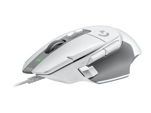 Геймърска мишка Logitech, G502 X, Оптична,  Жична, USB, Бяла