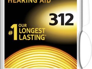 Батерия цинково въздушна DURACELL ZA312 6 бр. бутонни за слухов апарат в блистер