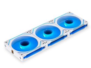 Вентилатори Lian-Li UNI SL-INF 120, ARGB, 3 Fan комплект, Включен контролер, Бял