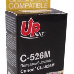 Мастилница UPRINT CLI526 CANON, С чип, Magenta