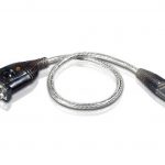 Кабел конвертор ATEN UC232, USB-A мъжко - Сериен порт RS232, 35 cm