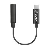 Адаптер BOYA 3.5mm TRS женски към USB-C мъжки, 6cm, BY-K4