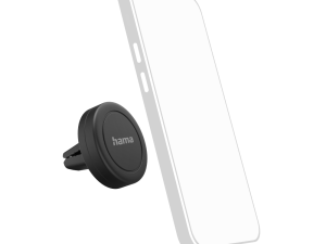 Стойка за телефон Hama Magnet, За кола, Въртене на 360 градуса, Черен