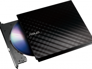 Външно USB DVD записващо устройство ASUS SDRW-08D2S-U LITE, USB 2.0, черно